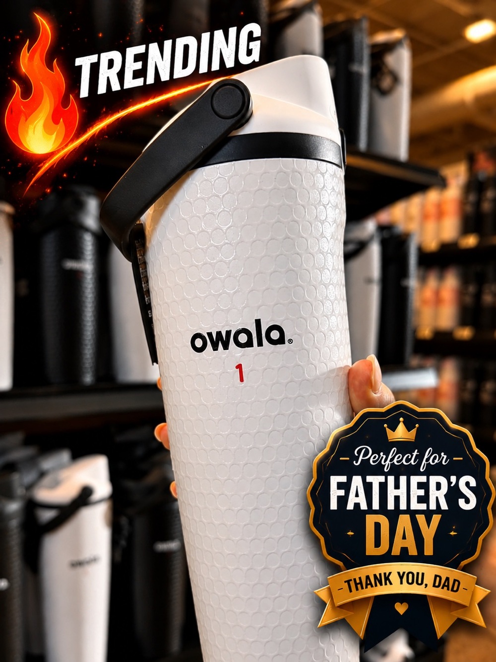 ⭐NEW⭐ Owala 30oz FreeSip Sway Golf 🏌🏼Stainless Steel Water Bottle